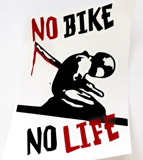 Nálepka No bike