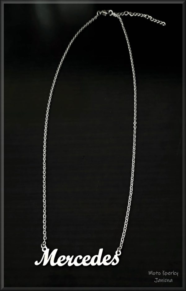 náhrdelník řetízek mercedes chirurgická ocel