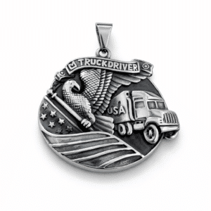 Přívěšek Truck driver ocel