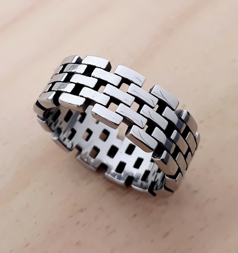 Pánský prsten ocel R36