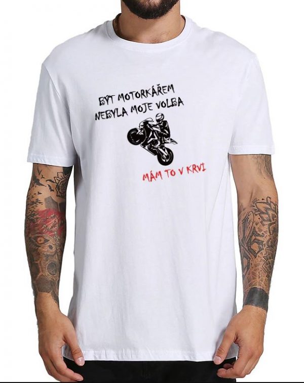 Pánské tričko motorkář