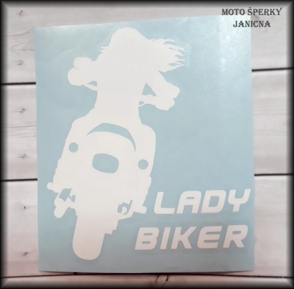 Nálepka Lady biker