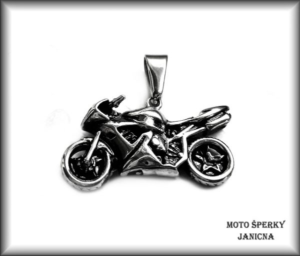 Přívěšek silniční motorka ocel