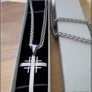 kříž s řetízkem chirurgická ocel
