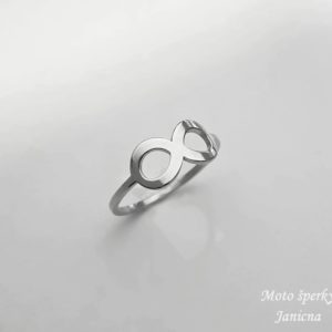 Dámský prsten nekonečno infinity chirurgická ocel dámské šperky ocelové