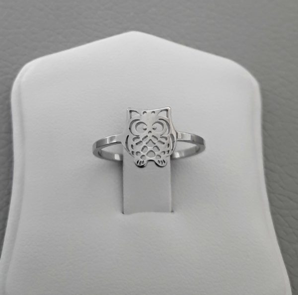 Dámský prsten sovička chirurgická ocel dámské šperky ocelové