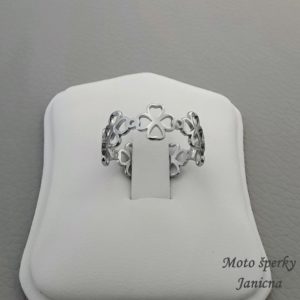 Dámský prsten čtyřlístek chirurgická ocel dámské šperky ocelové