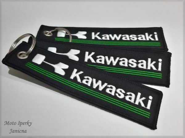 Textilní klíčenka kawasaki přívěšek na klíče
