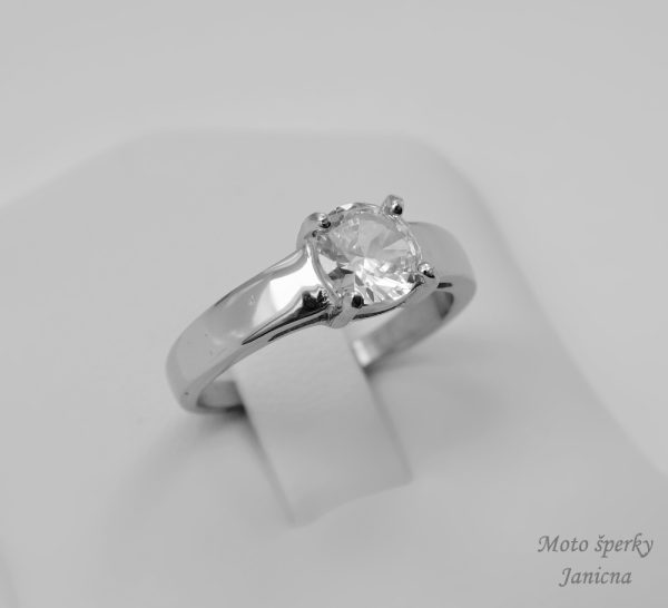 dámský prsten zirkon svatební zásnubní chirurgická ocel