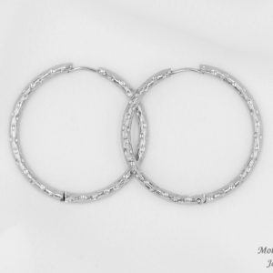 Dámské náušnice kruhy 3 cm chirurgická ocel
