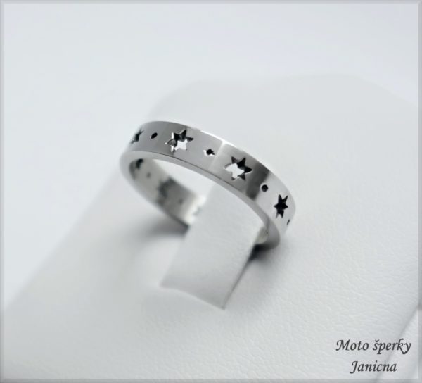 Dámský prsten hvězda hvězdičky chirurgická ocel dámské šperky ocelové