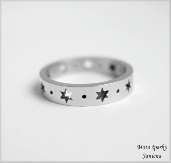 Dámský prsten hvězda hvězdičky chirurgická ocel dámské šperky ocelové