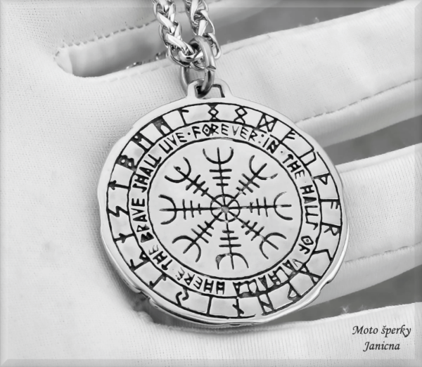 vikingský amulet kompas chirurgická ocel 1 PNG