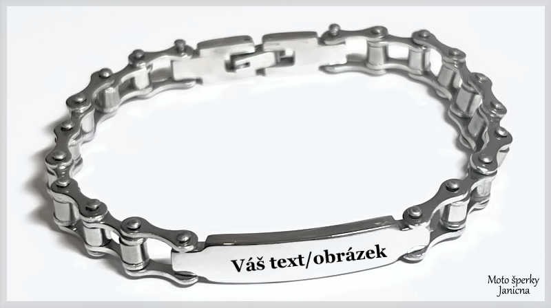 Náramek s textem/obrázkem na přání Moto šperky Janicna