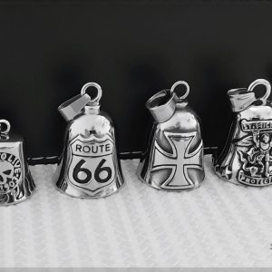 Zvoneček pro motorkáře - talisman route 66, ocel, dárek