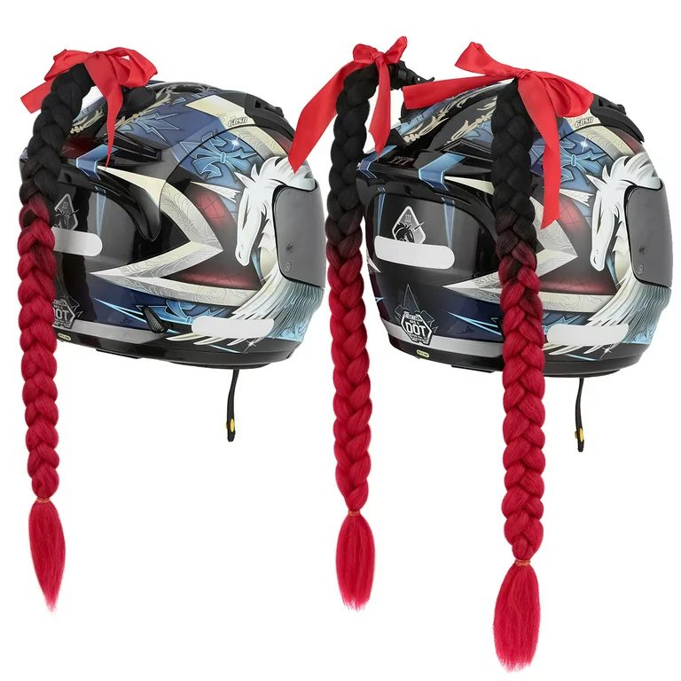doplňky k helmě cop culík číro rohy růžky na přilbu helmu pro motorkáře