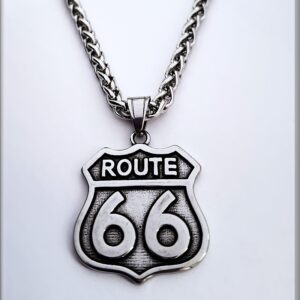 Přívěsek Route 66 s řetízkem chirurgická ocel