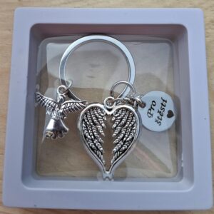 Anděl- talisman do auta, na klíče, na kabelku (s textem na přání)