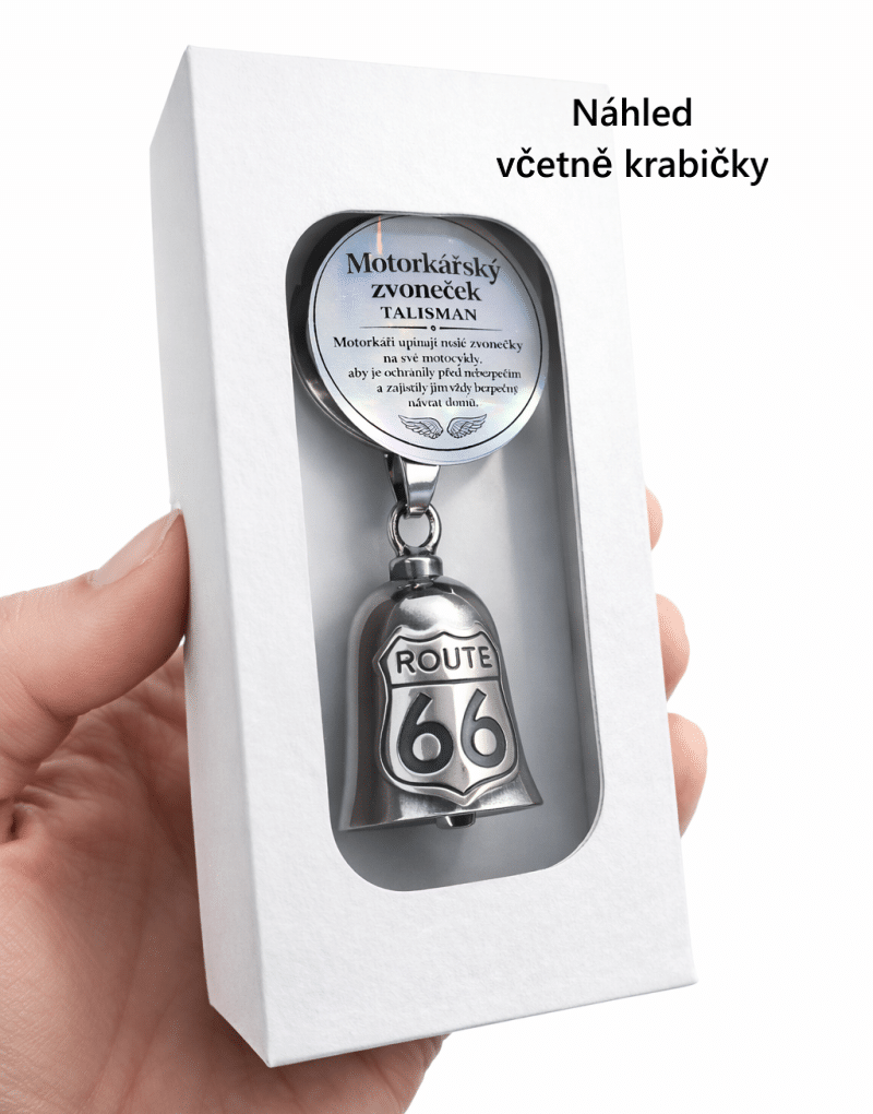 Motorkářský zvoneček Křídla bezpečí + možnost gravírování - Obrázek 3