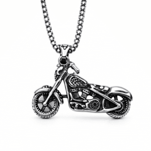 Přívěšek motorka chopper chirurgická ocel pro motorkáře motorkářské